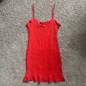 LOVERS + FRIENDS Monaco smocked mini dress